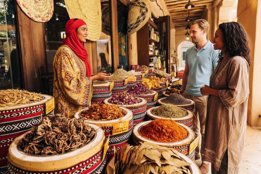 Old Dubai Historic Guided Tour: Creek, Street Food & Souks - Starting with coffee at Al Khayma Heritage Restaurant