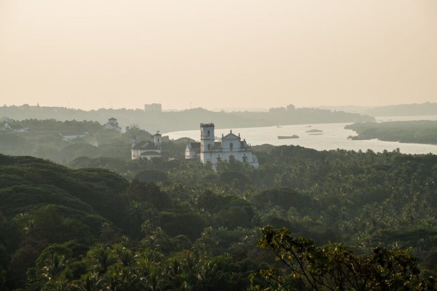 Old Goa: Walking Tour of Heritage Churches - Frescoes inside St. Francis of Assisi