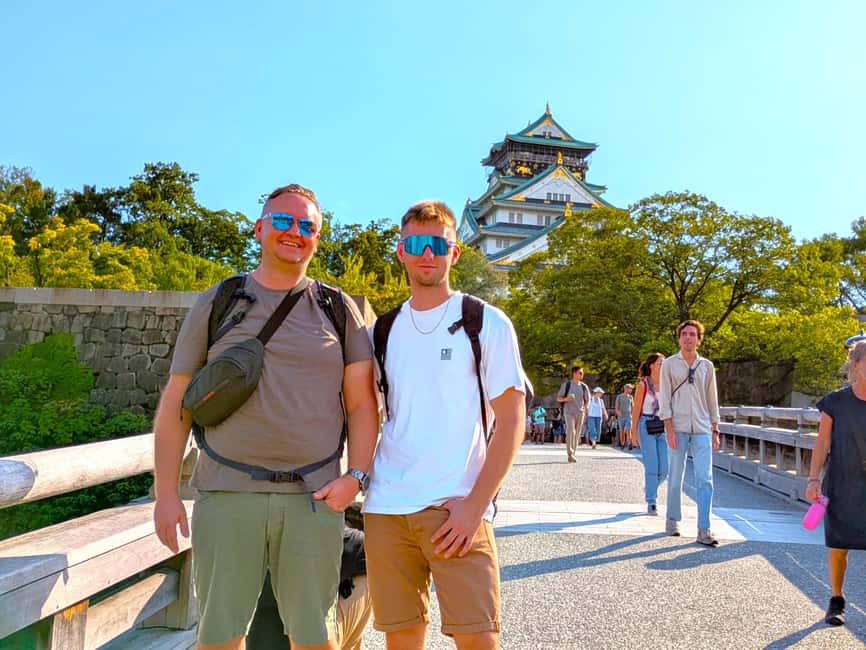 Osaka: Osaka Castle & Historical Museum Guided Tour - Walking from the museum toward Osaka Castle