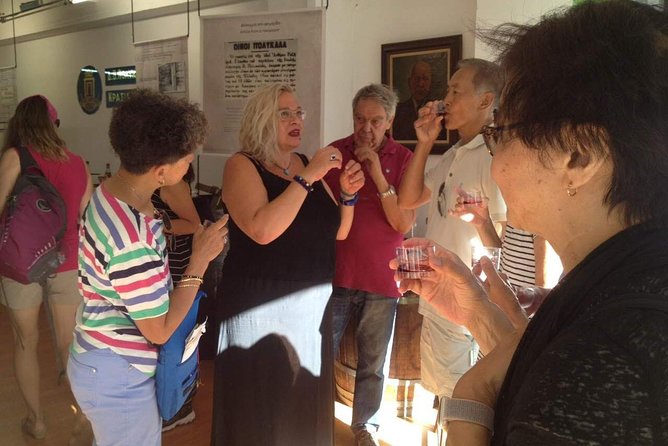 Polykala Distillery: 128 years of history & liqueur tasting. - The tasting: mastiha, hazelnut, and cherry