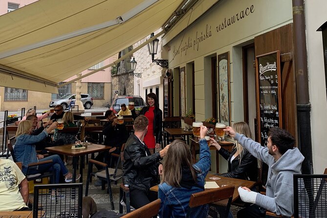 Prague Historic Pub Tour with Drinks Included - Old Town Square, film locations, and the second drink