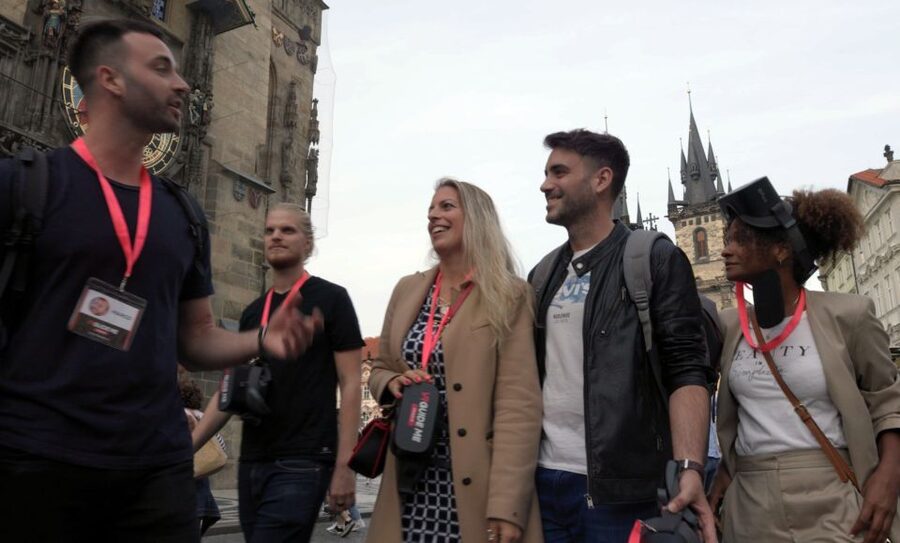 Prague: Immersive History Walking Tour and VR - New Town Hall and the medieval story