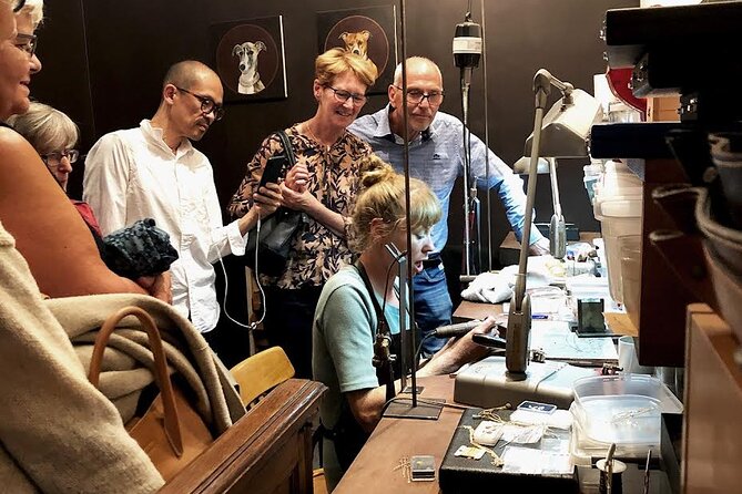 Private Antwerp's Diamonds and Jewellery Old City Center Historic Tour - Pascale Masselis and a real working atelier