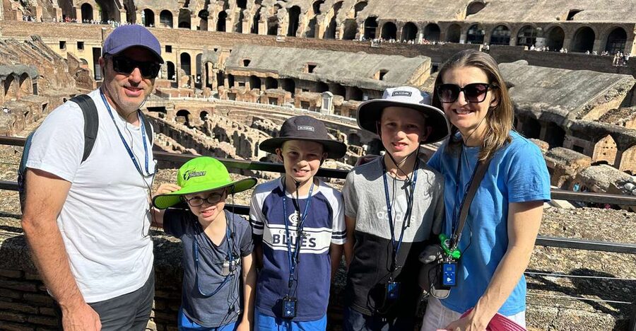 Private Colosseum & Ancient Rome Family Tour for Kids - Entering the Colosseum with reserved tickets