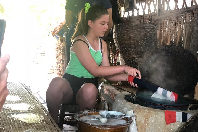 Private Cu Chi Tunnels Tour - Explore History & Off-the-path Local Sites - Making rice paper in a traditional village