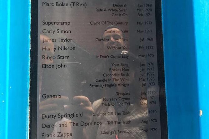 Private Rock n Roll History Tour of London in an Iconic Black Cab - Regent Street and David Bowie’s Ziggy Stardust connection