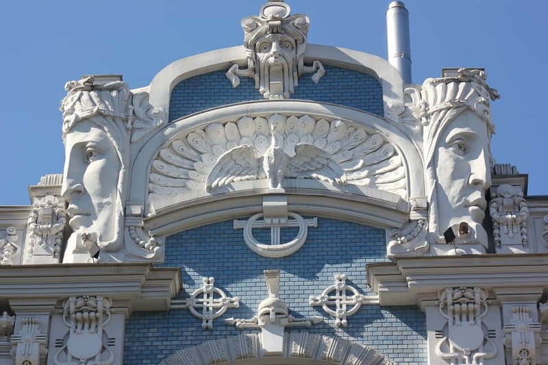 Riga: 2-Hour History of Art Nouveau Walking Tour - Crossing central Riga toward the Art Nouveau district