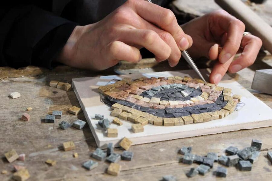 Rome: Ancient Mosaic Making Workshop - Building a 7-by-5-inch Roman mosaic