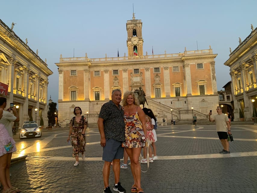 Rome: Ancient Rome Night Tour - The Colosseum finale at Piazza del Colosseo