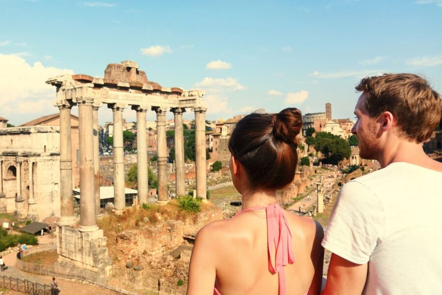 Rome: Colosseum, Ancient Rome and Catacombs Tours & Tickets - Walking through the Roman Forum for 105 minutes
