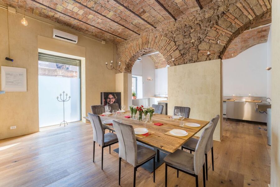 Rome: Five Shapes of Pasta Cooking Class in Ancient Tavern - The first taste: prosecco and local cheese