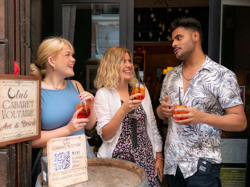 Rome: Guided Bar Crawl with Drinks & Dark History - Monti after dark, with a less respectable past