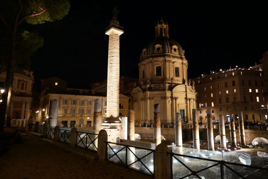 Rome: Wonders of Ancient Rome at Dusk - Trajan’s Forum and Column: a shorter imperial chapter