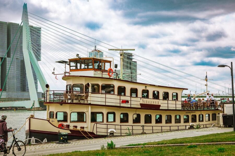 Rotterdam: Harbor Cruise on a Historic Ship - The Erasmus Bridge and Rotterdam’s modern waterfront