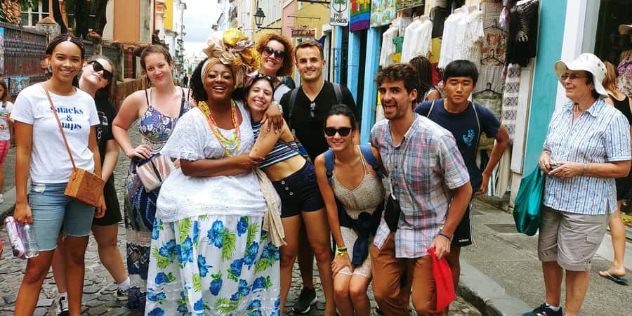 Salvador Historic Walking Tour - Pelourinho - Cruz Caída and the ocean view