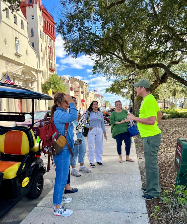 St.Augustine History Tour on Premium Golf Cart with PiCk Up - Who should book this ride?