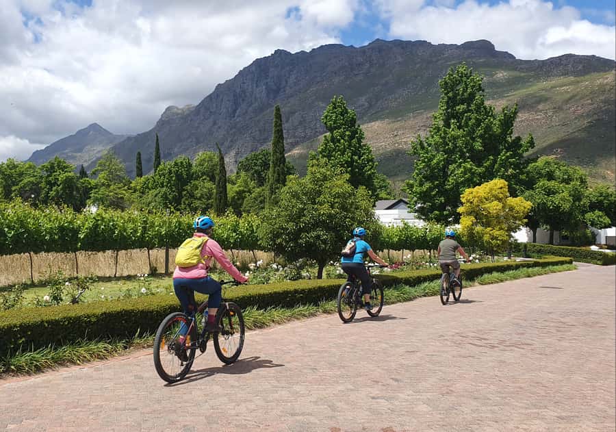 Stellenbosch: Historical Bike Tour & Wine Tasting - Second estate: Cape Dutch buildings and chocolate