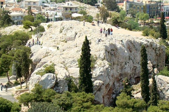 The original Christian tour on Paul's footsteps in Athens and ancient Corinth - Stand on the Areopagus where Paul preached