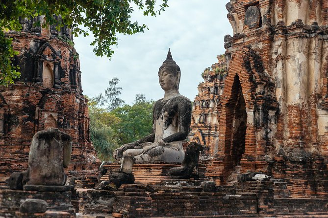 The Ultimate Ancient city of Ayutthaya Private Day Trip - Wat Mahathat and the Buddha beneath the bodhi tree