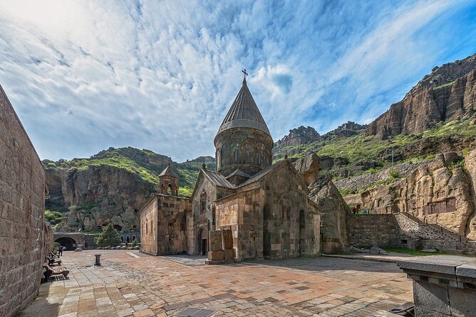 Yerevan: Garni, Geghard, Symphony of Stones & Lavash Baking - Geghard Monastery and Its Mountain Setting